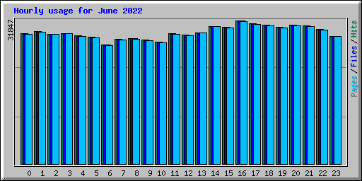 Hourly usage for June 2022