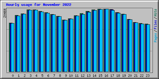 Hourly usage for November 2022